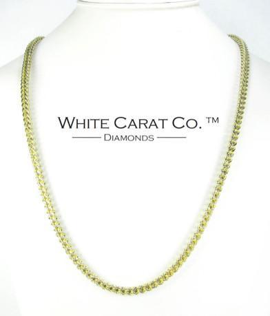 10K Gold Diamond-Cut Franco Chain - 6.0 mm - White Carat - USA & Canada