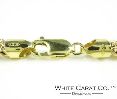 10K Gold Diamond-Cut Franco Chain - 6.0 mm - White Carat - USA & Canada