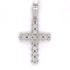 3.75 CT. Diamond Cross Pendant in 10KT Gold - White Carat - USA & Canada