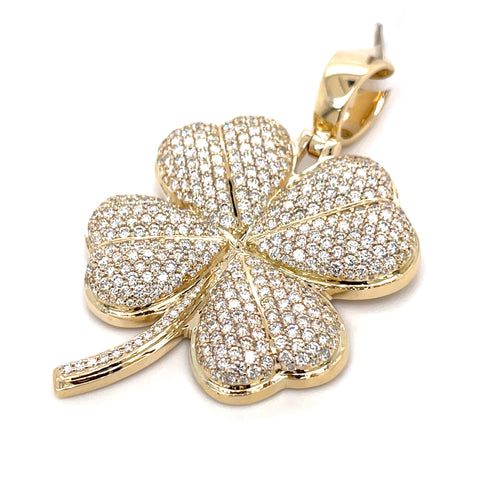 5.00 CT. Diamond Clover Pendant in 10KT Gold - White Carat - USA & Canada