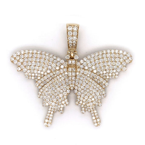 Diamond Butterfly Pendant 10K - White Carat - USA & Canada