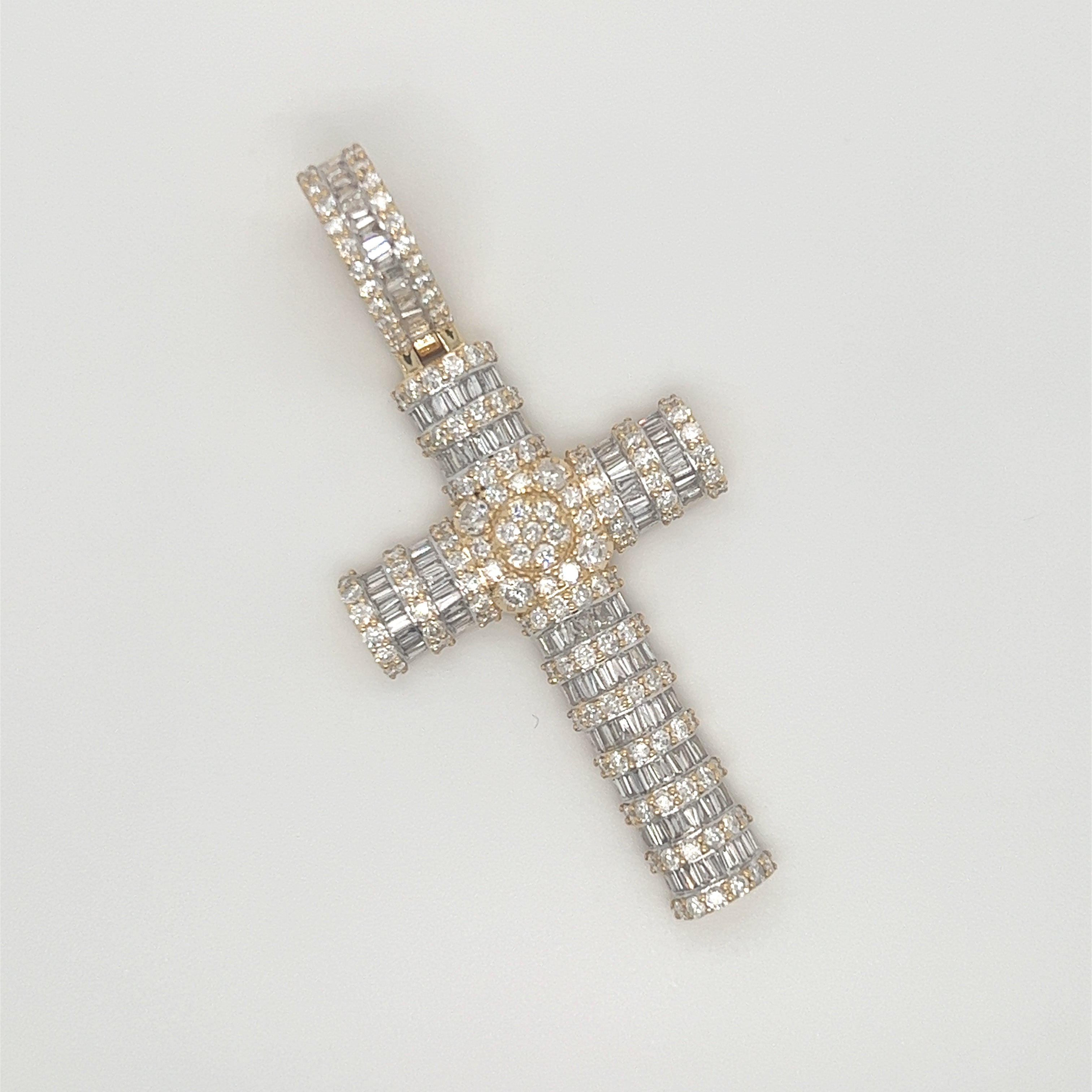 3.50CT. Diamond Cross in 10K Gold - White Carat - USA & Canada