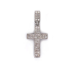 1.00 CT. Diamond Cross Pendant White Gold 14K - White Carat - USA & Canada