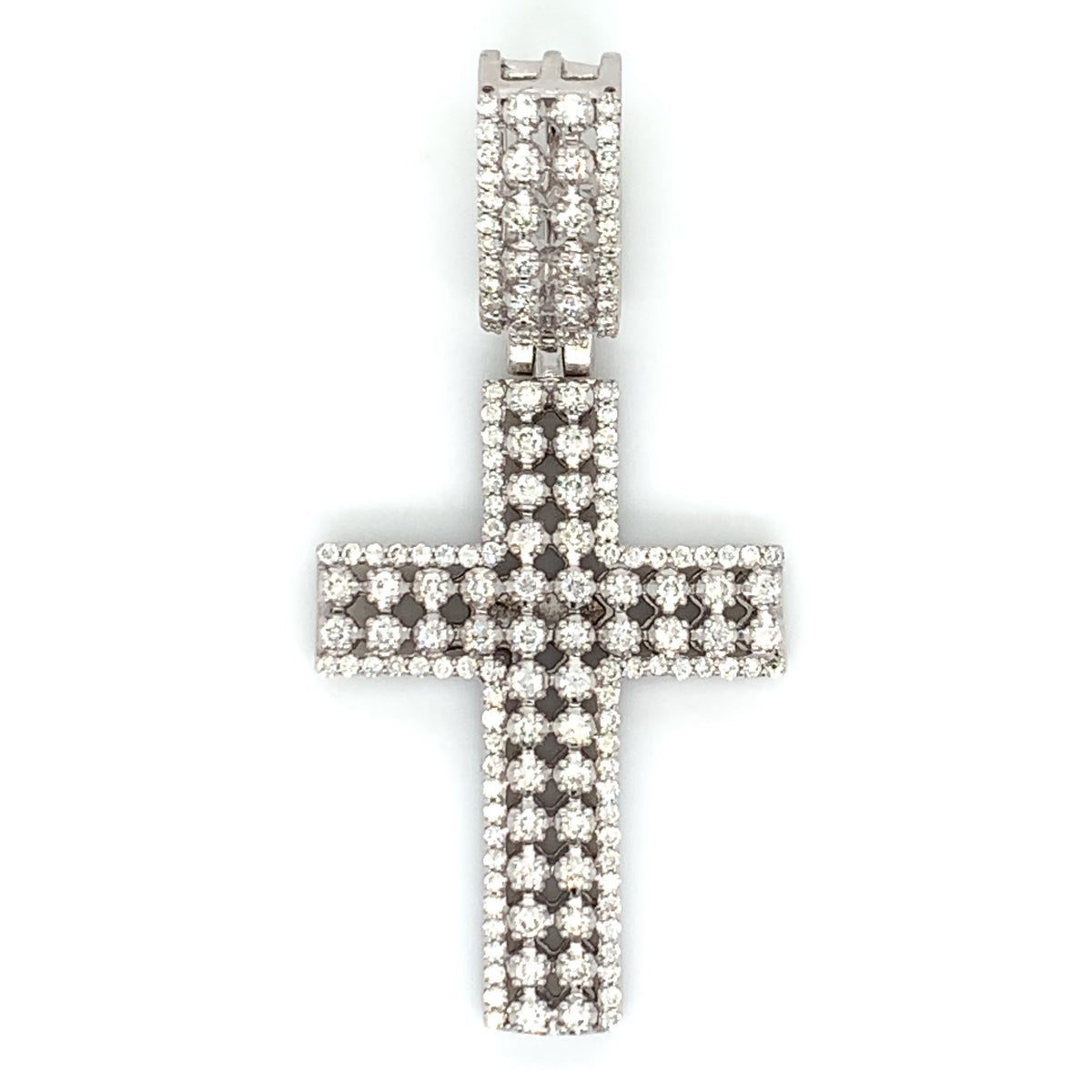1.50 CT. Diamond Cross Pendant in 10KT Gold - White Carat Diamonds 