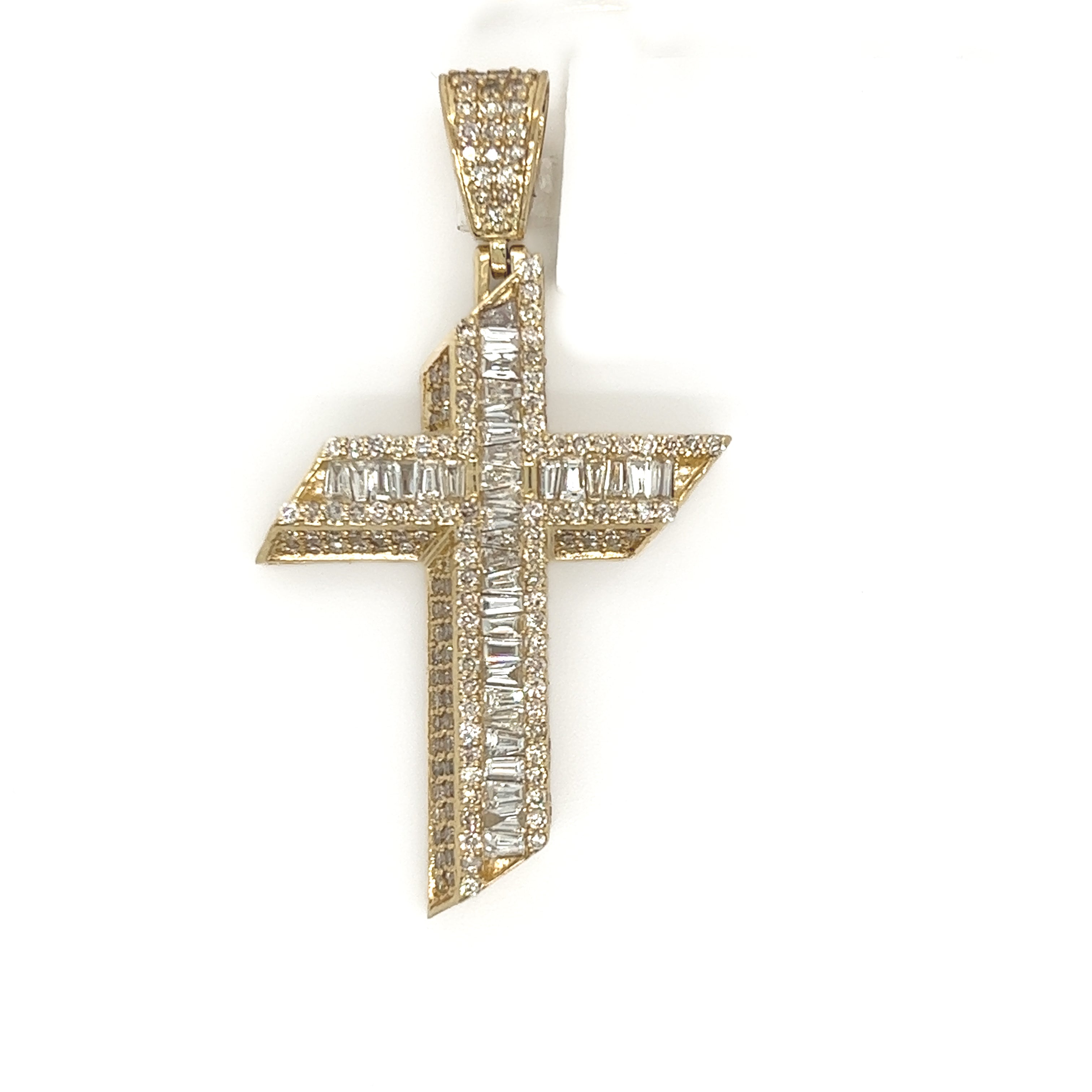 2.97CT. Diamond Cross Pendant - White Carat - USA & Canada