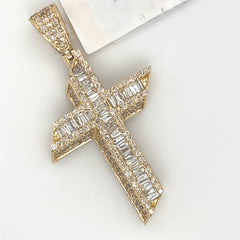 2.97CT. Diamond Cross in 10K Gold - White Carat - USA & Canada