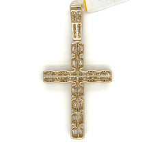 2.27CT. Diamond Cross in 10K Gold - White Carat - USA & Canada