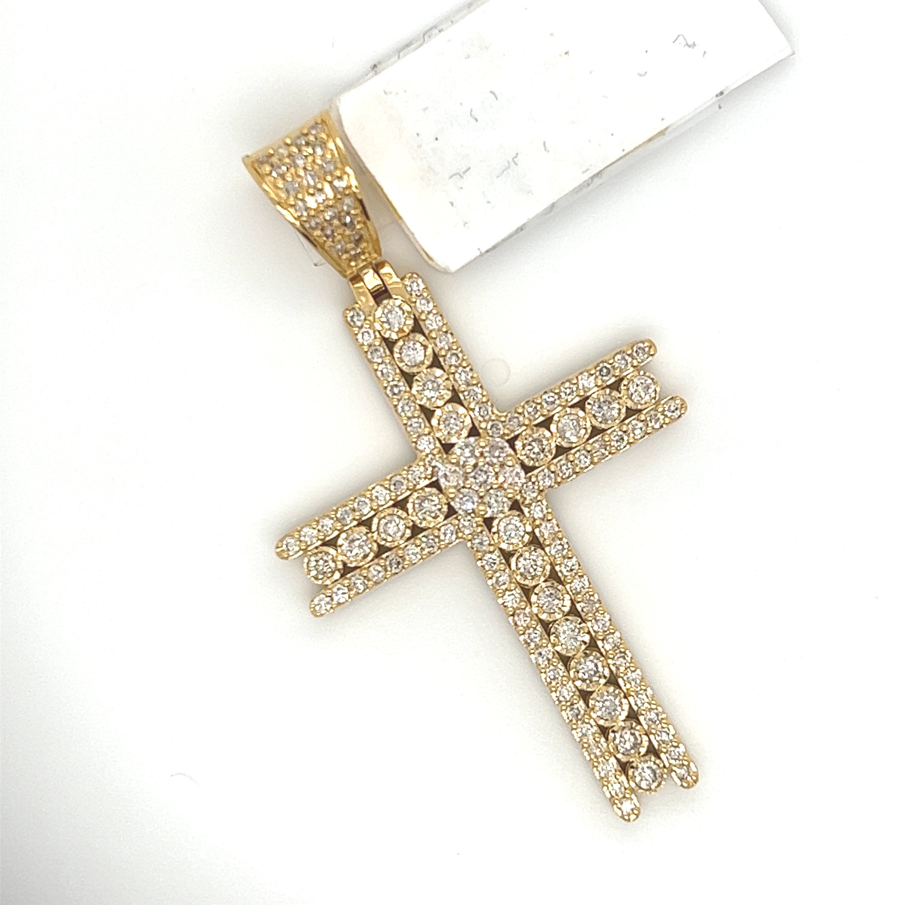 1.48CT. Diamond Cross in 10K Gold - White Carat - USA & Canada