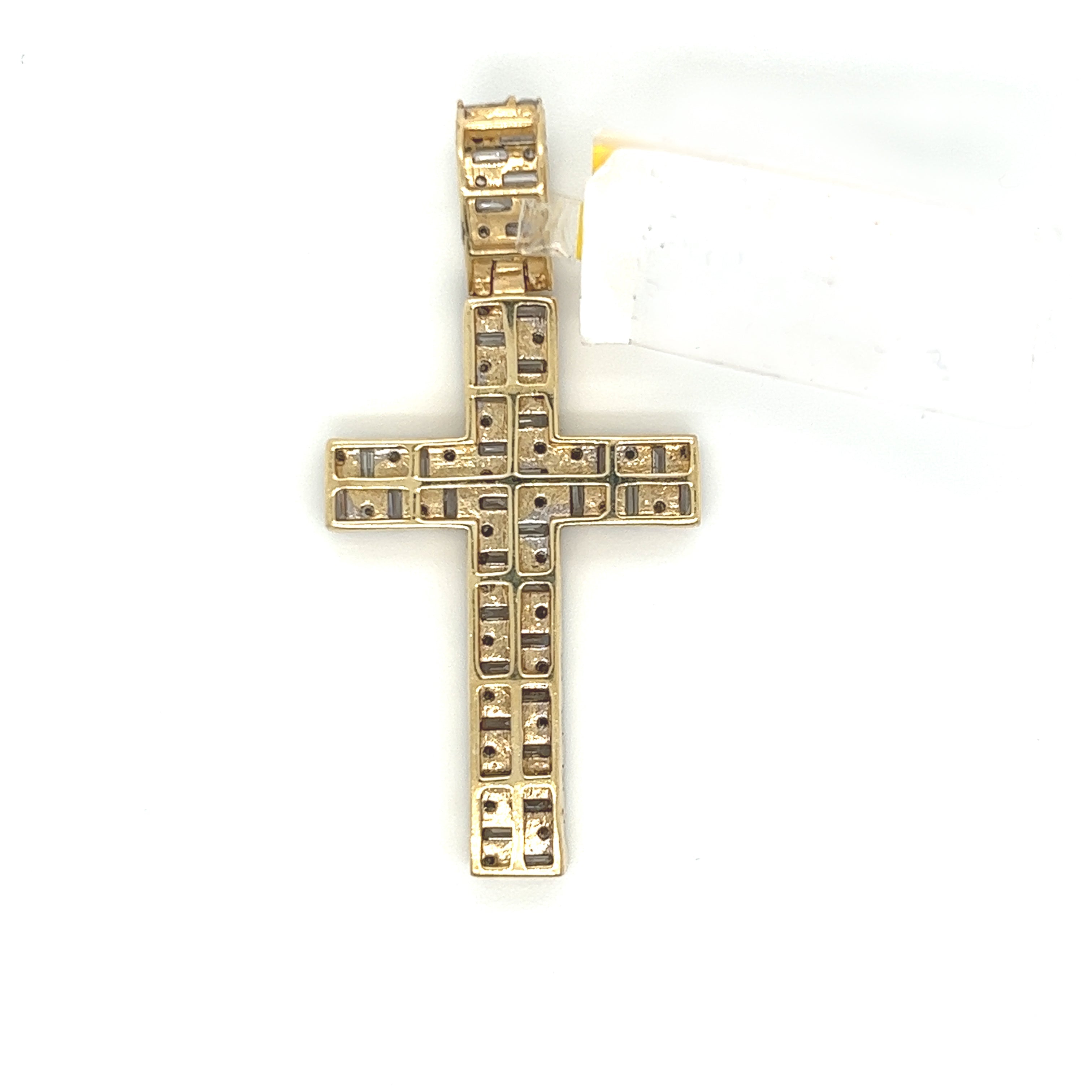 2.51.CT. Diamond Cross in 10K Gold - White Carat - USA & Canada