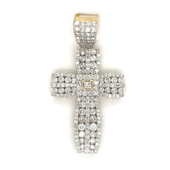 2.23CT Diamond Cross Pendant - White Carat - USA & Canada