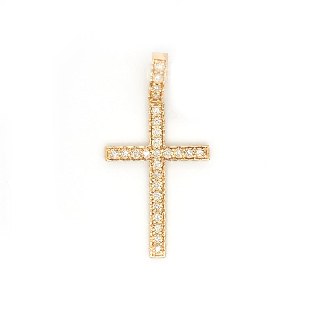 0.35CT Diamond Cross Pendant - White Carat - USA & Canada
