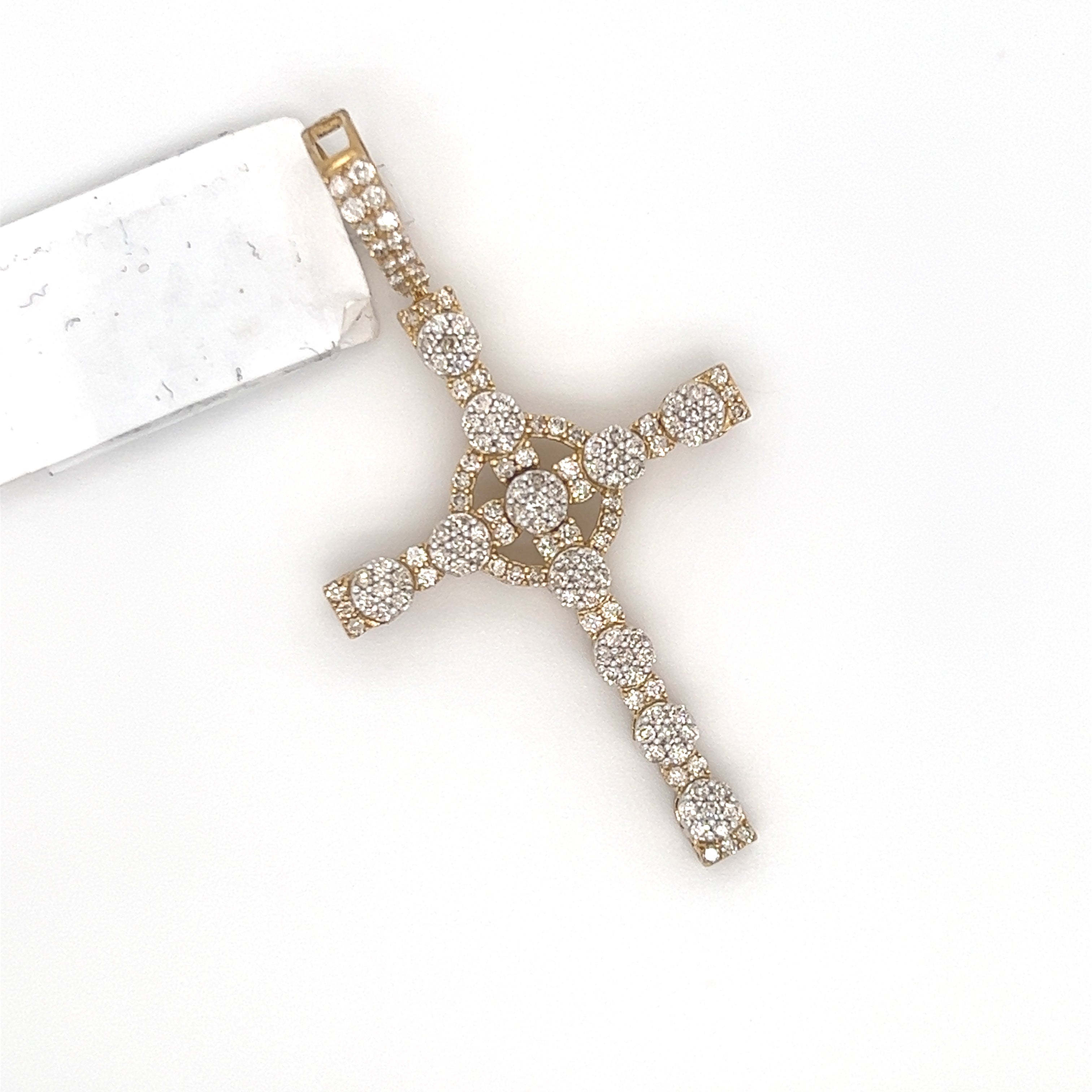 1.01CT. Diamond Cross in 10K Gold - White Carat - USA & Canada