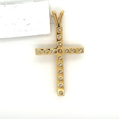 0.52CT. Diamond Cross in 10K Gold - White Carat - USA & Canada