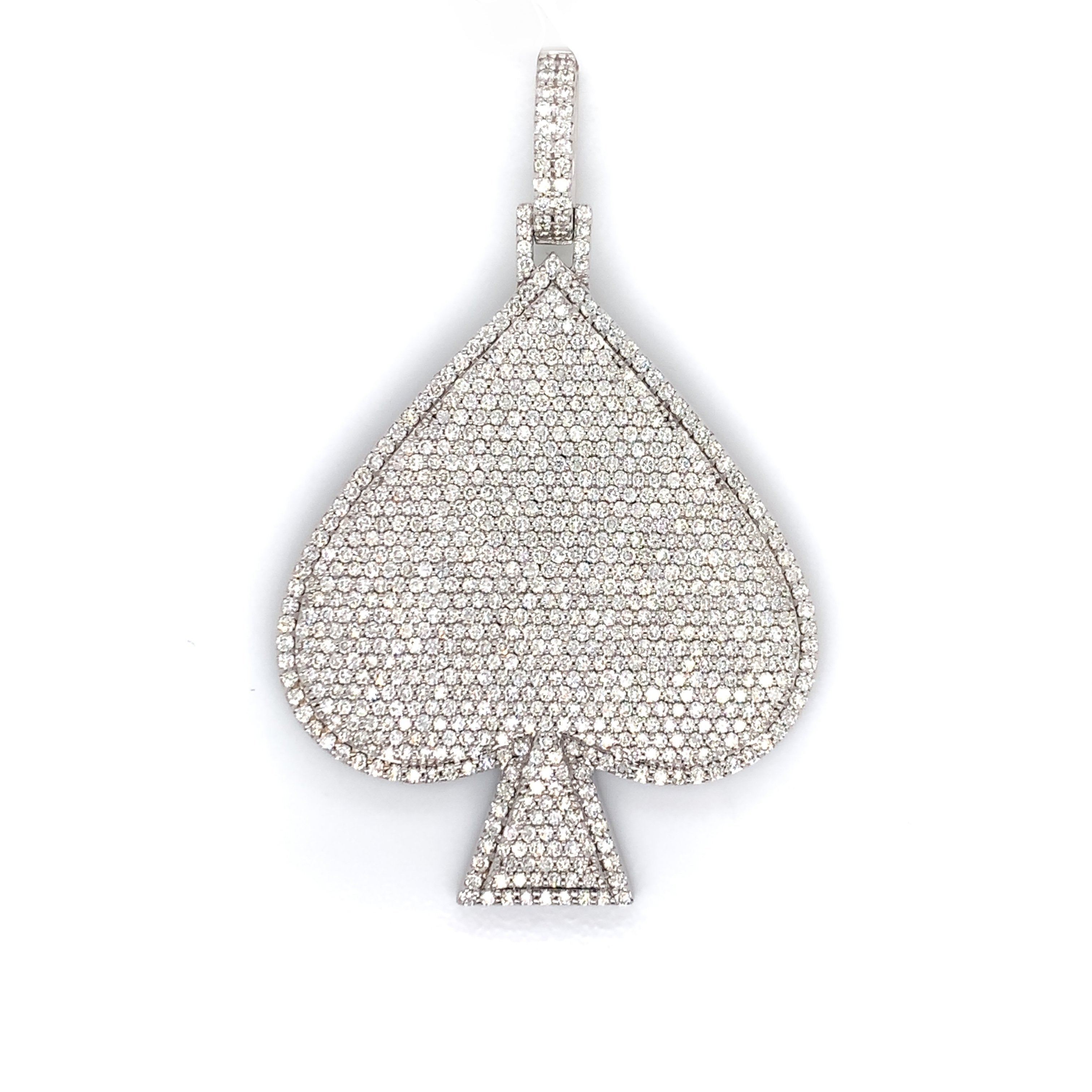 VVS Diamond Ace of Spades Pendant 10K - White Carat - USA & Canada