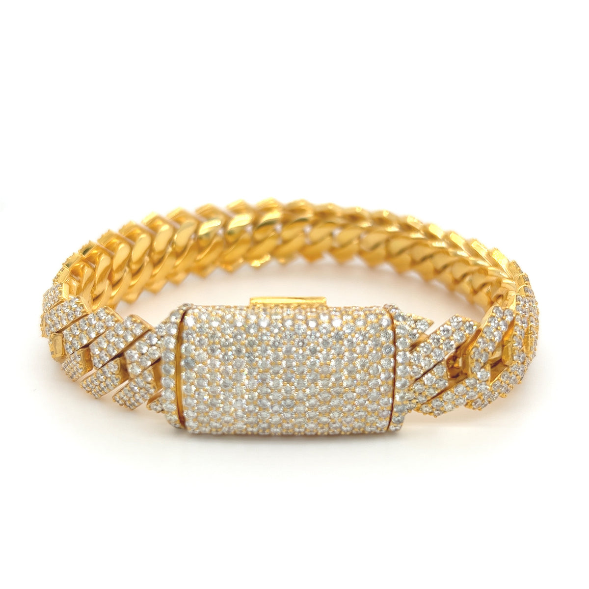 13.00CT. Diamond  Bracelet in 10K Gold - White Carat - USA & Canada