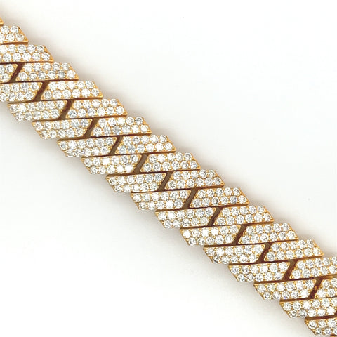 13.00CT. Diamond  Bracelet in 10K Gold - White Carat - USA & Canada