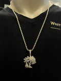 2.25ct. Diamond Money Tree w/ Money Bag Pendant 10K - White Carat - USA & Canada