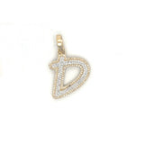 0.31CT. Diamond D Pendant in 10K Gold - White Carat - USA & Canada