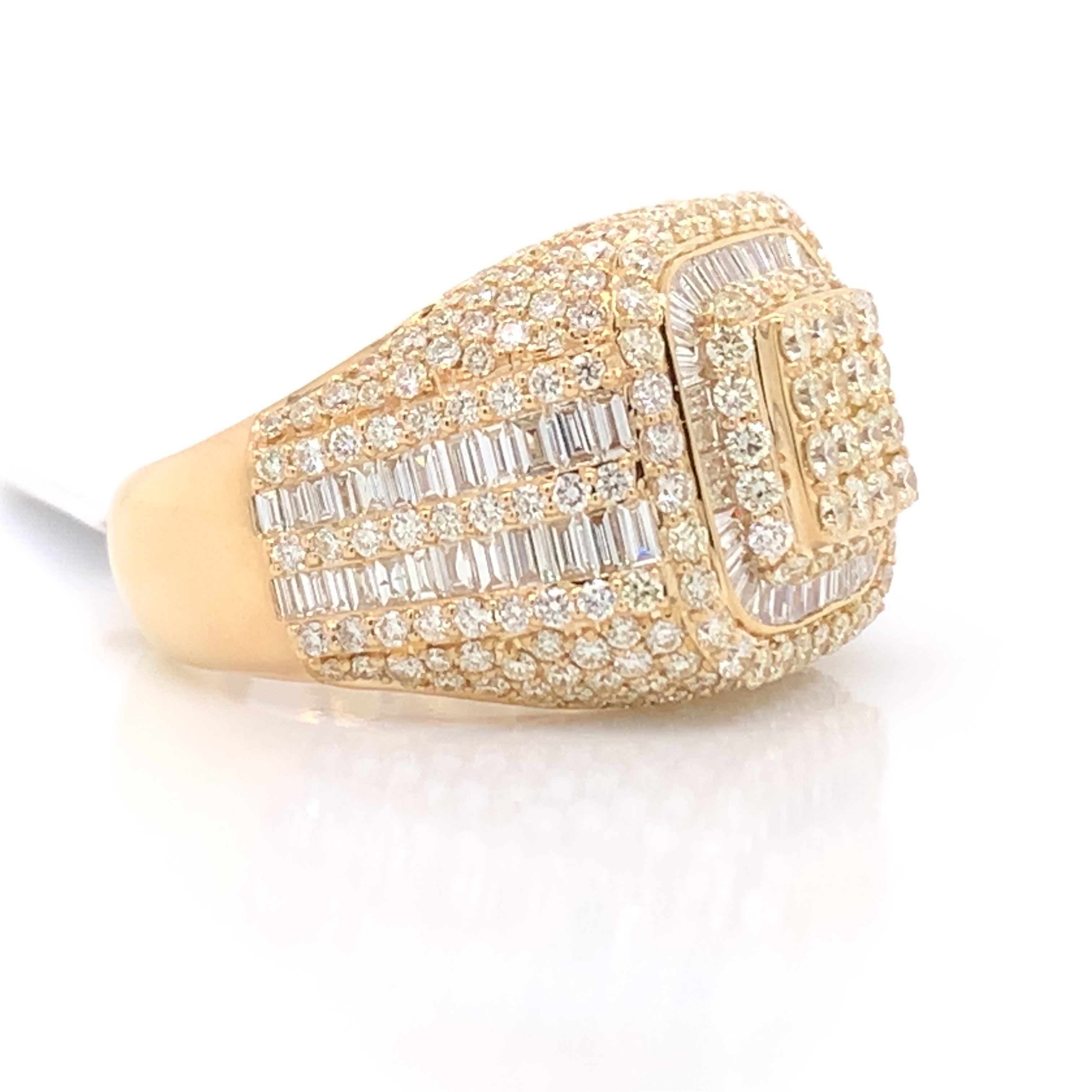 6.75 CT. Diamond Ring 10KT Gold - White Carat Diamonds 