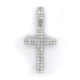 Diamond Concave Cross 10K - White Carat - USA & Canada
