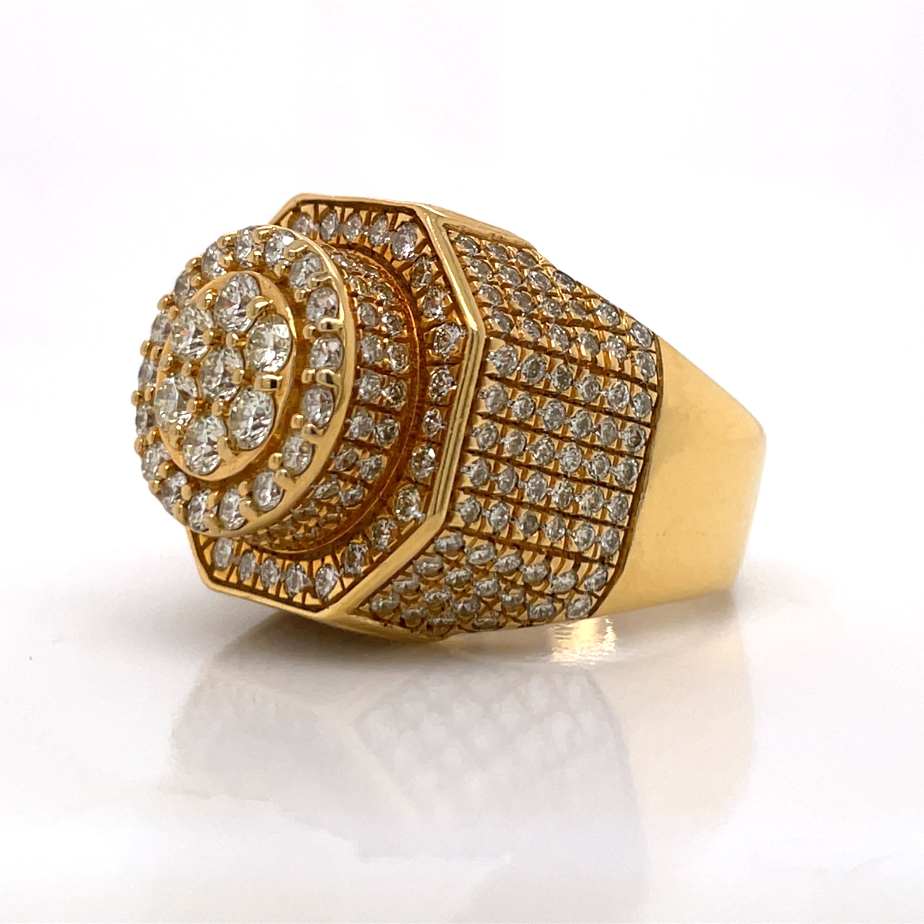 5.27 CT. Diamond Ring 10KT Gold - White Carat Diamonds 