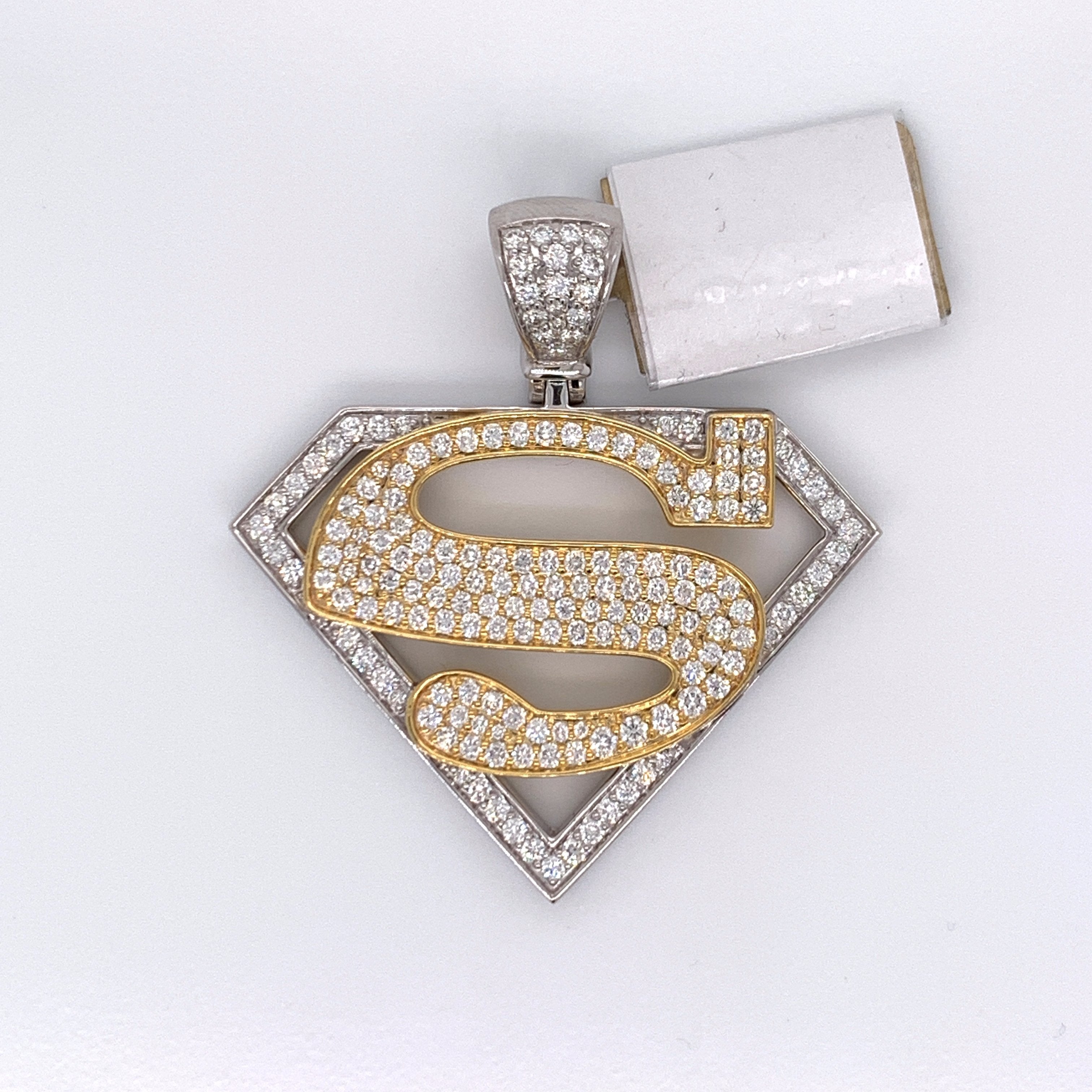 Diamond Superman Pendant - White Carat - USA & Canada