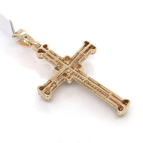 1.75 CT. Diamond Cross Pendant in Gold - White Carat - USA & Canada