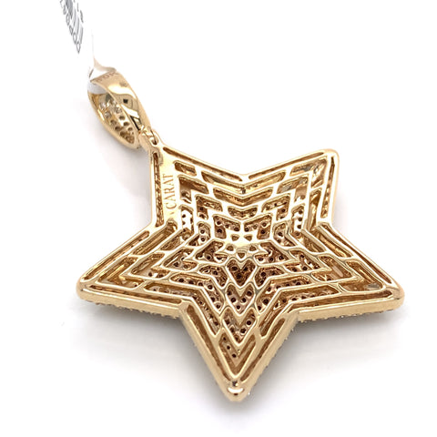 3.50 CT. Diamond Star Pendant in Gold - White Carat - USA & Canada