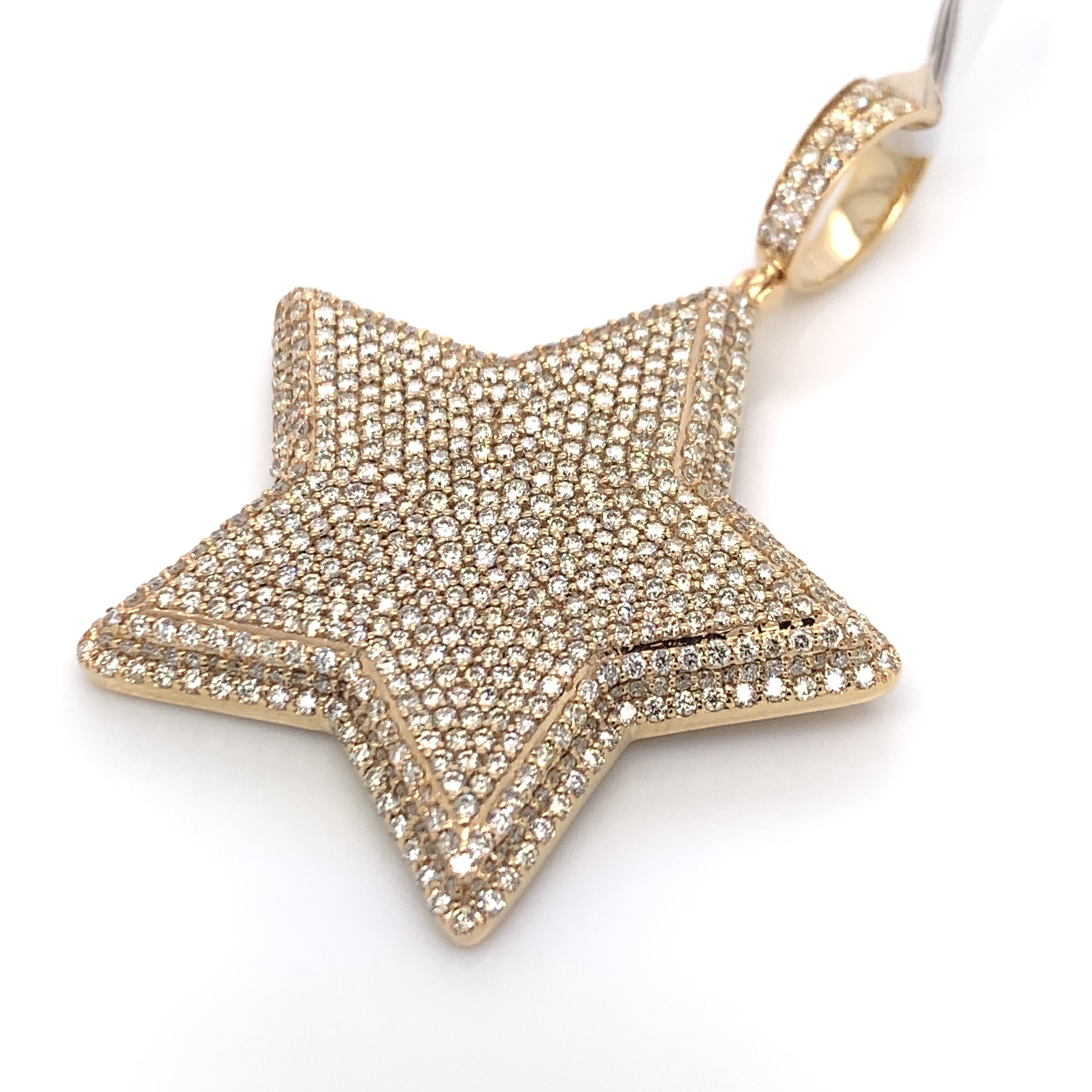 3.50 CT. Diamond Star Pendant in Gold - White Carat - USA & Canada
