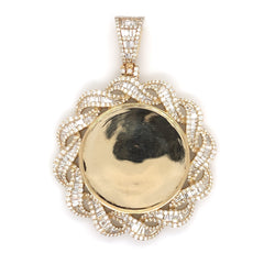 Diamond Baguette Memory Pendant 10K - White Carat - USA & Canada