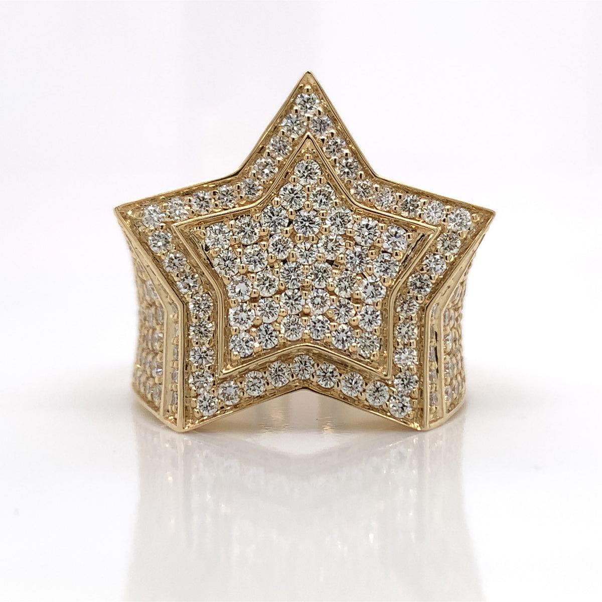 3.50 CT. Diamond Star Ring in Gold - White Carat - USA & Canada