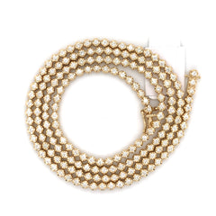 4.50 CT. - 8.0 CT. Diamond Crown Setting Tennis Chain in Gold - White Carat - USA & Canada