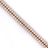 8.00 CT. - 14.00 CT. Diamond Four Prong Tennis Chain in Gold - White Carat - USA & Canada