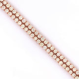 12.50 CT. - 35.00 CT. 14 Pointer Diamond Four Prong Tennis Chain in Gold - White Carat - USA & Canada
