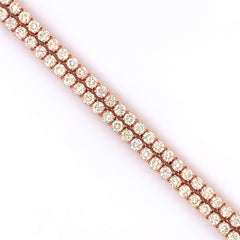8.00 CT. - 15.00 CT. Diamond Four Prong Tennis Chain in Gold - White Carat - USA & Canada