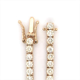 17PT- 19.00 CT. Tennis Necklace in 14K Yellow Gold (4 Prong) - White Carat - USA & Canada