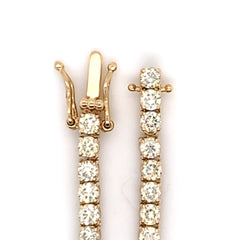 8.00 CT. - 15.00 CT. 6 Pointer Diamond Four Prong Tennis Chain in Gold - White Carat - USA & Canada