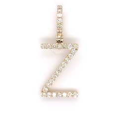 0.80 CT. Diamond Letter "Z" Pendant in 10K Gold - White Carat - USA & Canada
