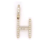 0.80 CT. Diamond Letter "H" Pendant in 10K Gold - White Carat - USA & Canada