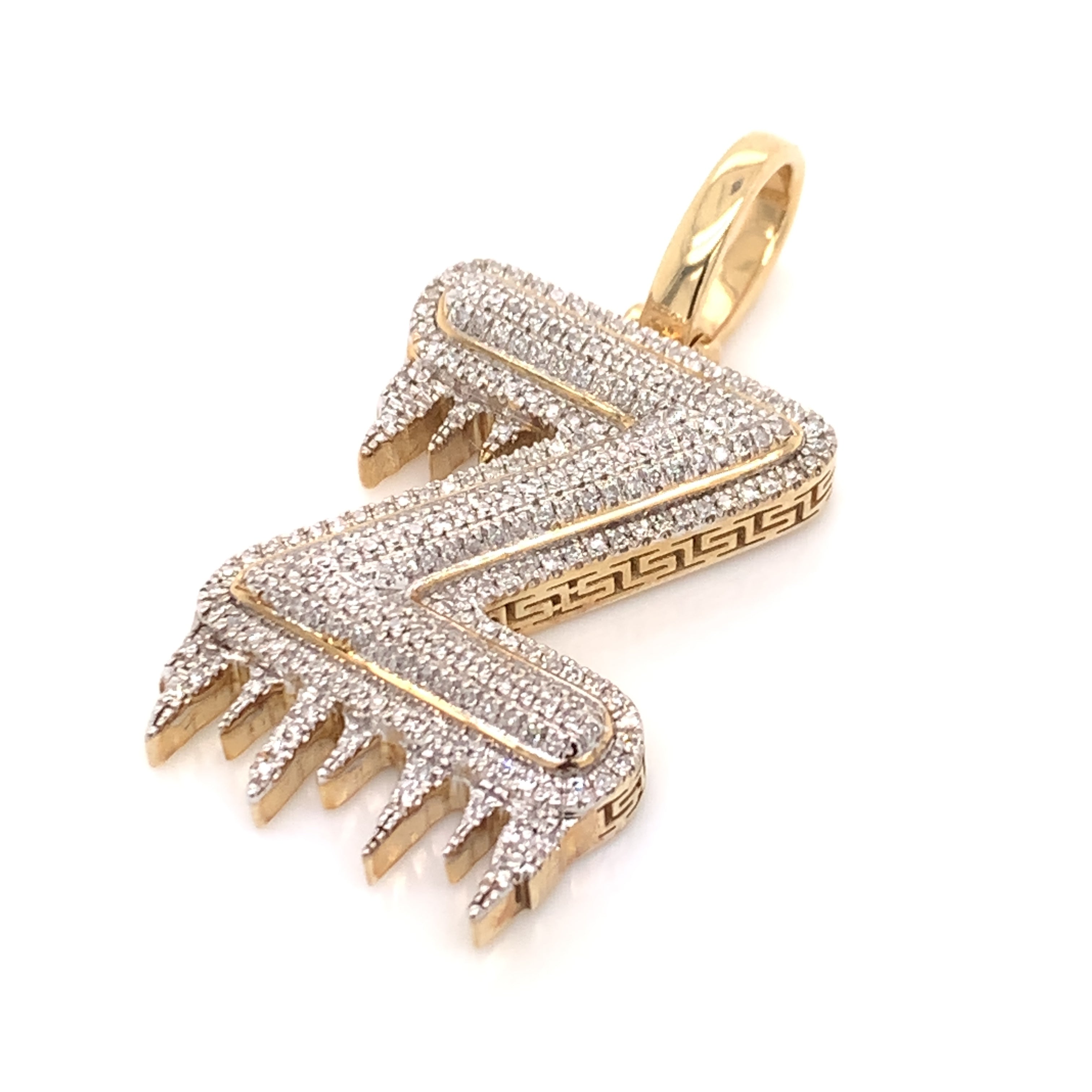0.46 CT. Diamond Letter "Z" Pendant in 10K Gold - White Carat - USA & Canada