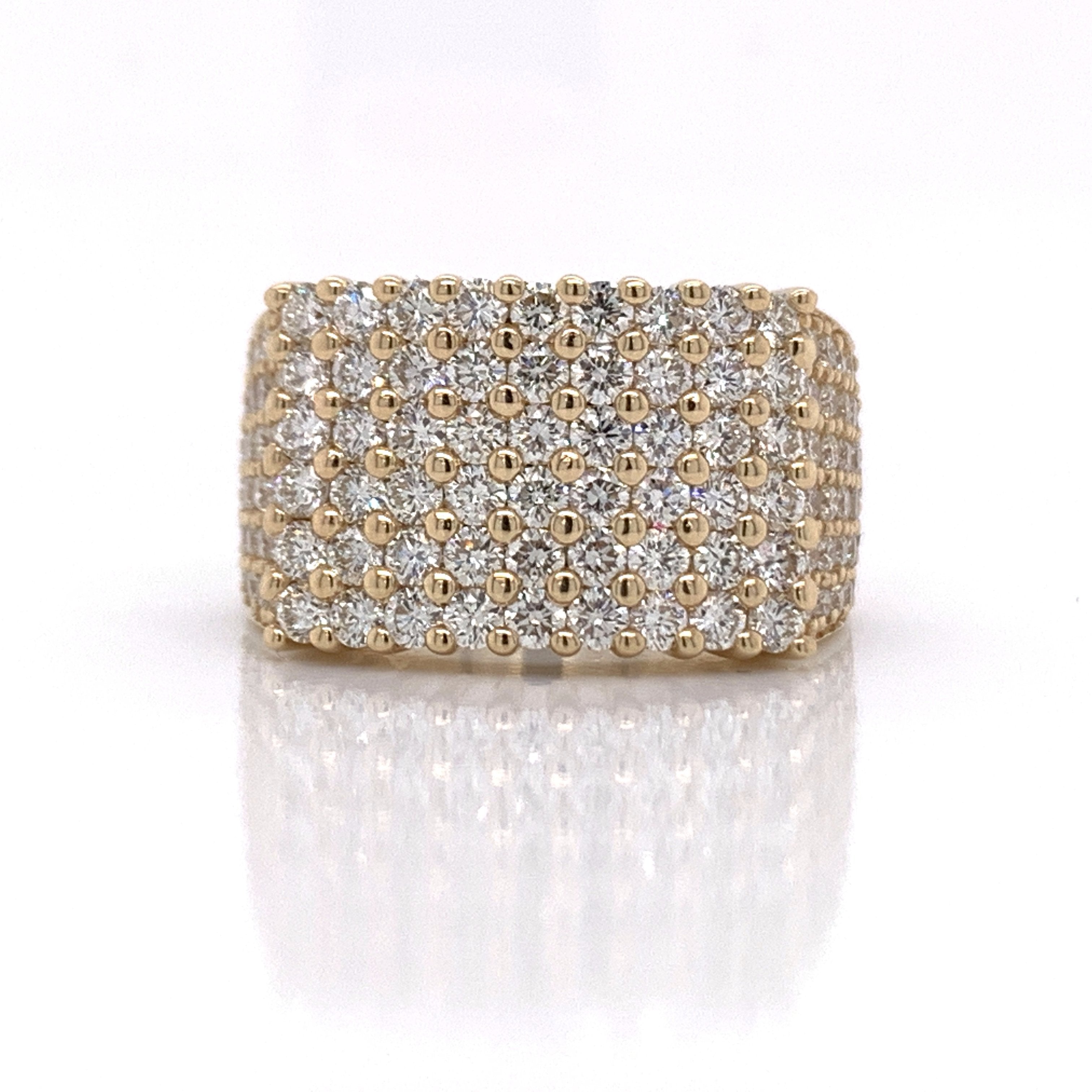 3.75CT Diamond 14K Gold Ring - White Carat Diamonds 