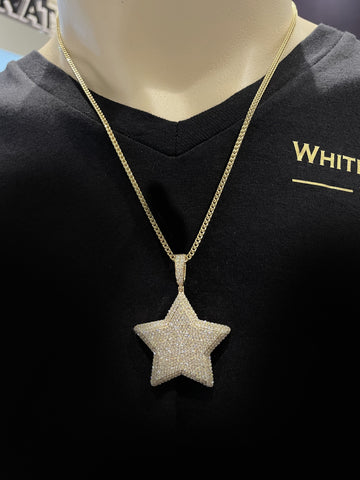 Diamond Star Pendant 10K - White Carat - USA & Canada