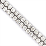 17PT- 19.00 CT. Tennis Necklace in 14K White Gold (4 Prong) - White Carat - USA & Canada