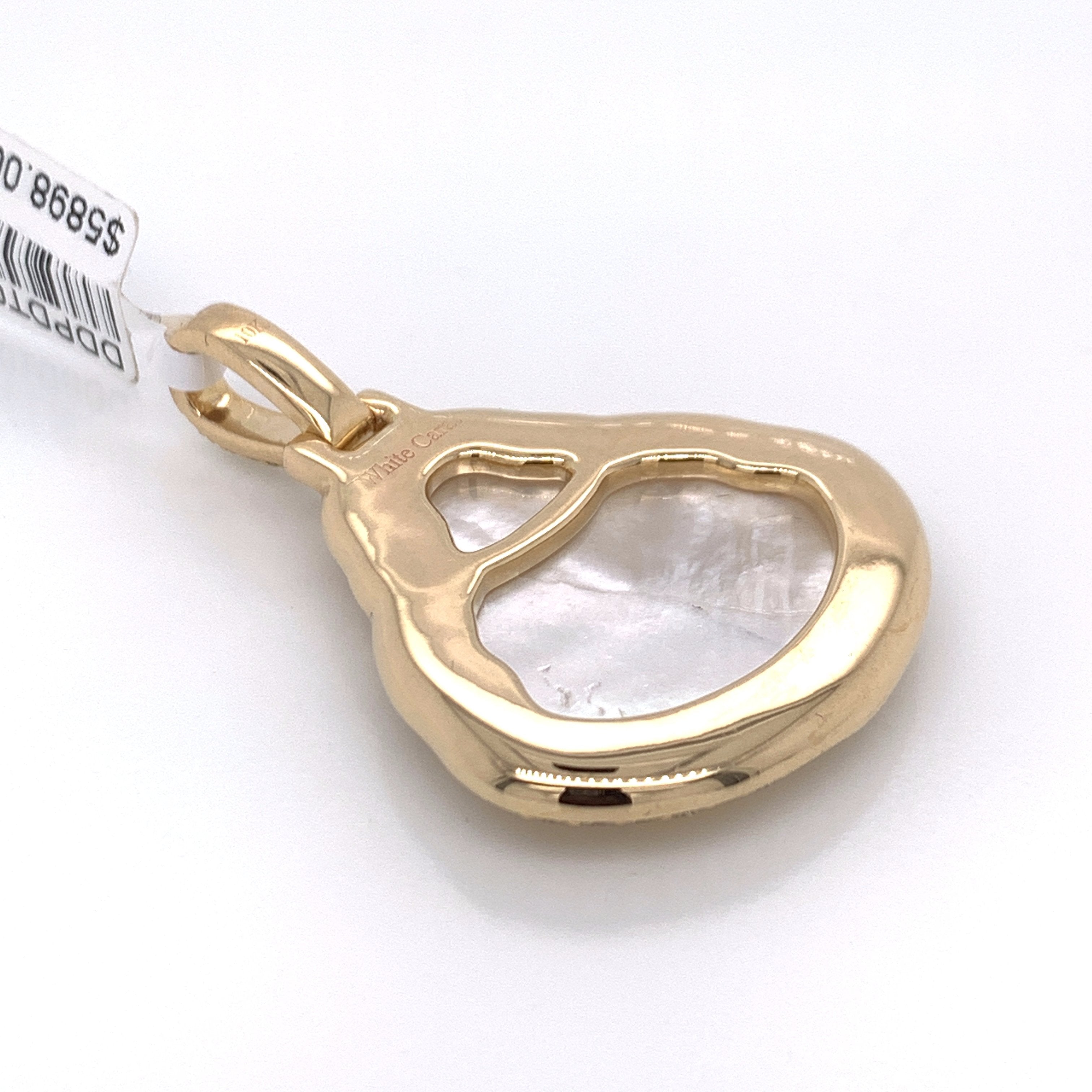 1.35CT Diamond 10K Yellow Gold Buddha Pendant - White Carat - USA & Canada