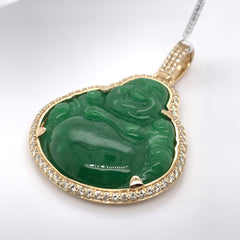 2.75 CT. Diamond Buddha Pendant in 10K Gold - White Carat - USA & Canada