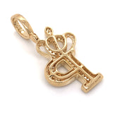 1.30 CT. Diamond Initial "P" Pendant in 10K Gold - White Carat - USA & Canada