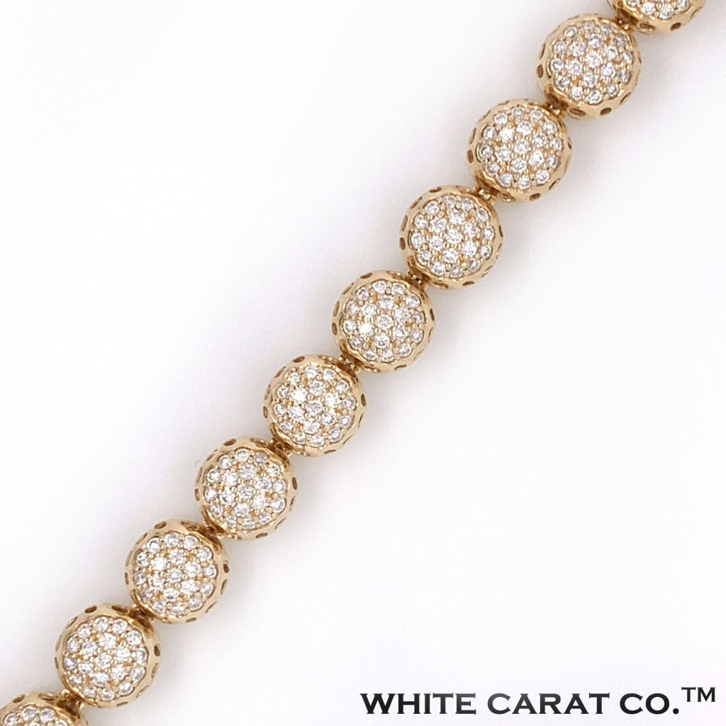 14K Yellow Gold Diamond Bracelet - White Carat - USA & Canada