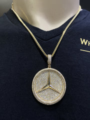 6.35CT Diamond Three Pointed Star Pendant in 14K Gold - White Carat Diamonds 