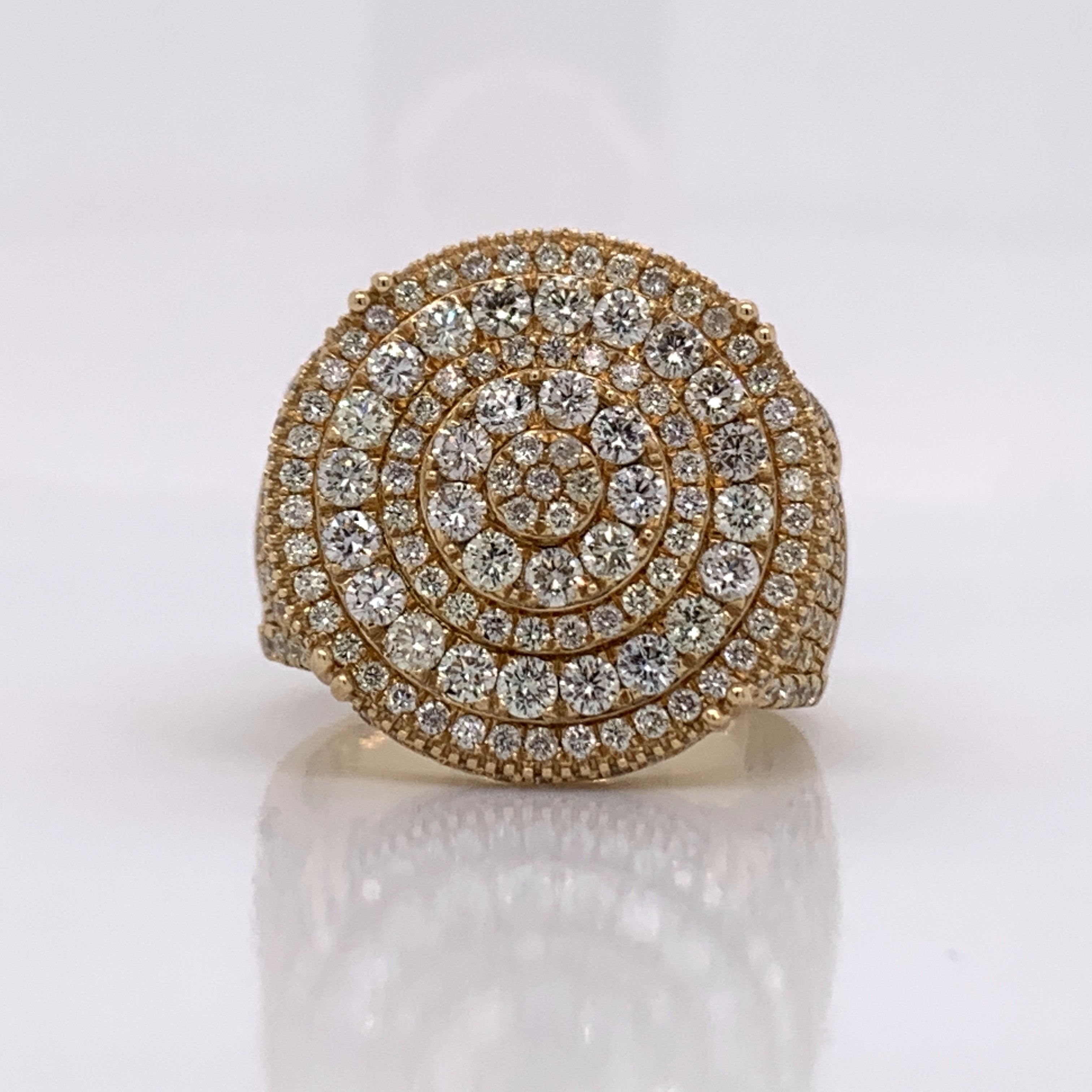 3.20CT Diamond 14K Yellow Gold Ring - White Carat - USA & Canada