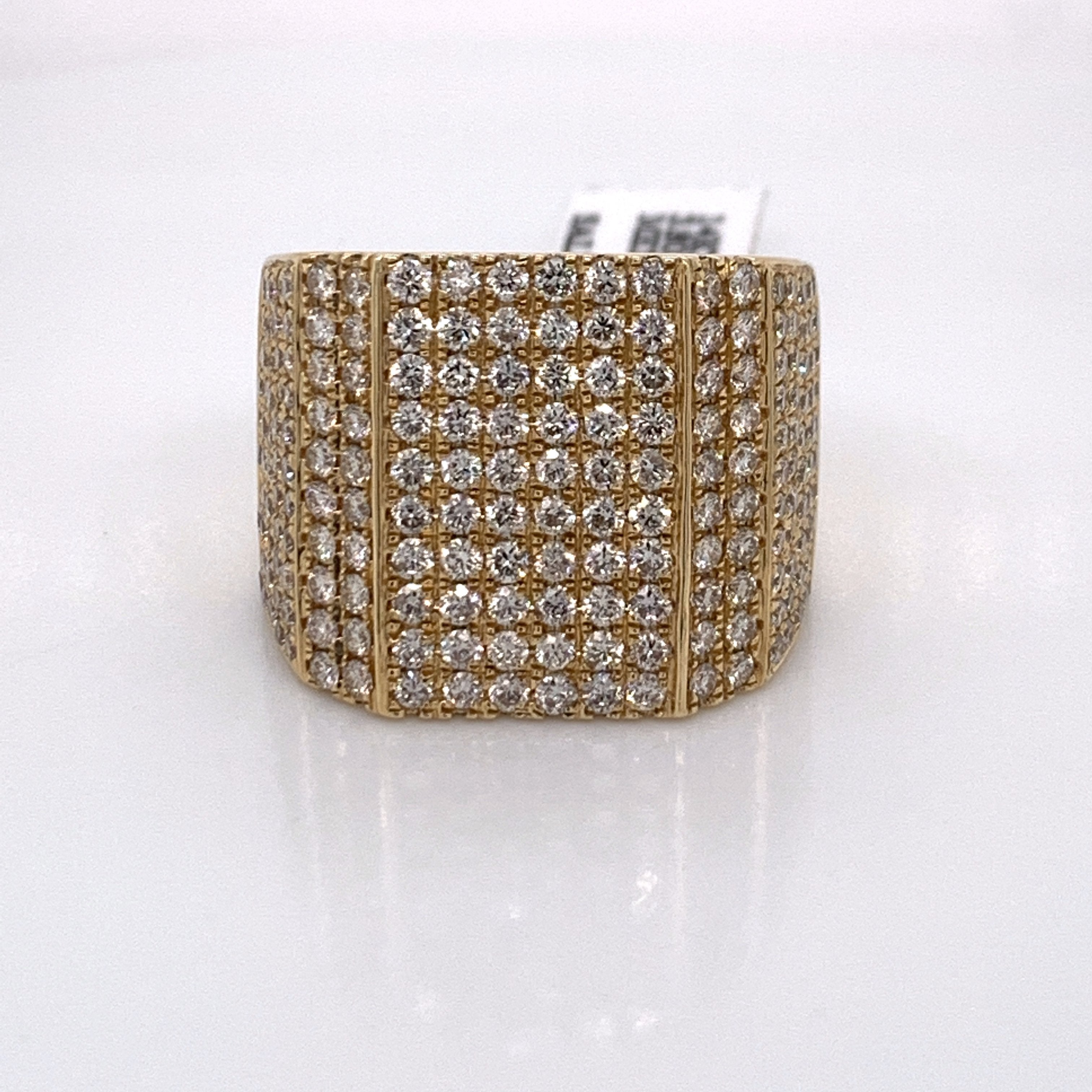 3.80CT Diamond 14K Yellow Gold Ring - White Carat - USA & Canada